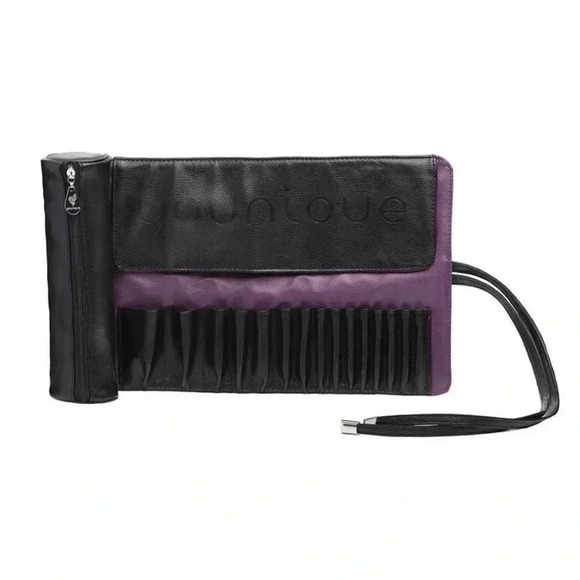 NIB • Younique leather makeup brush roll - Picture 1 of 2